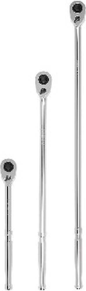 3 90 1/2-in Drive Full polish Handle Ratchet Set