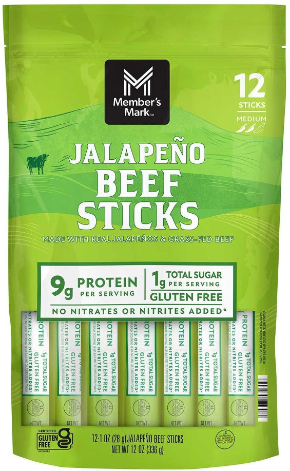 Jalapeno Grassfed Beef Sticks, 1 oz., 12 pk.
