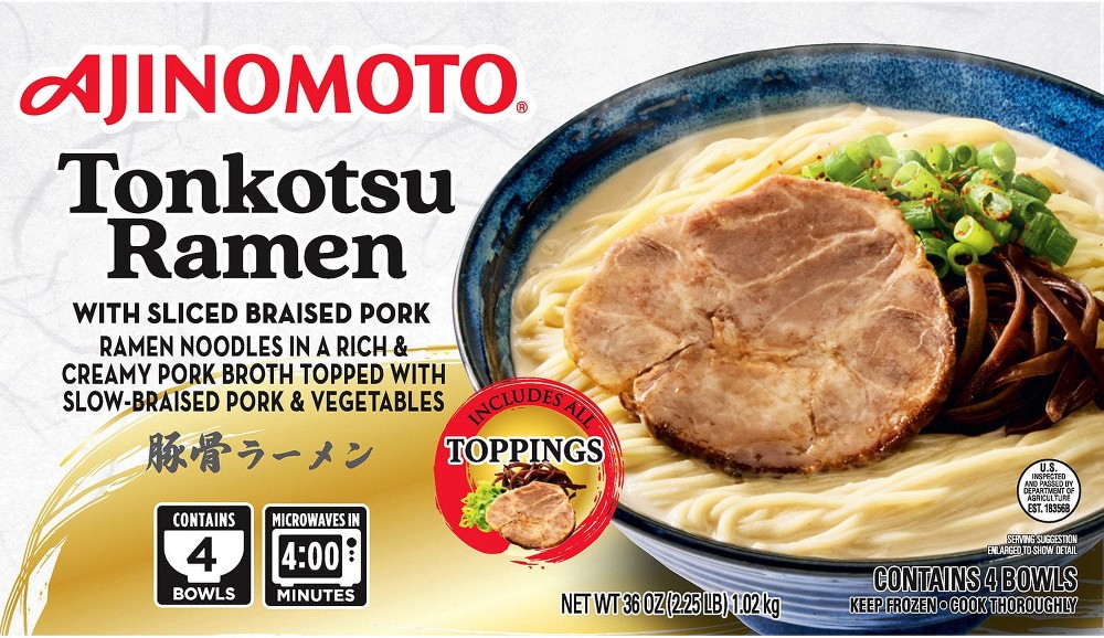 Pork Tonkotsu Ramen Bowls, Frozen, 9 oz., 4 ct.