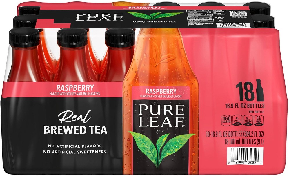 Real Brewed Tea Raspberry Pack, 16.9 fl. oz., 18 pk.