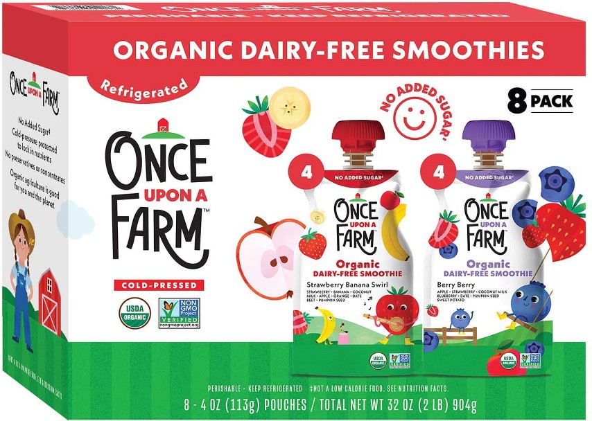 Organic Dairy Free Smoothie Pouches 4 oz., 8 ct.