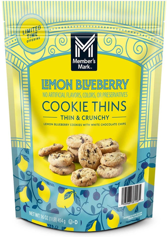 Lemon Blueberry Cookie Thins 16 oz.