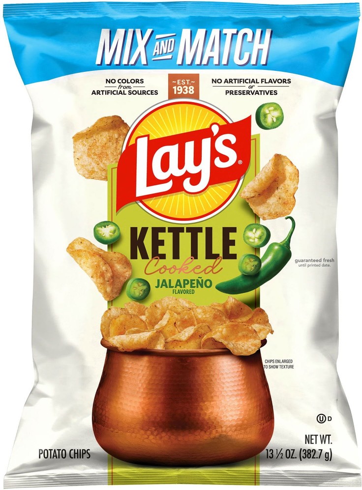 Kettle Cooked Jalapeno Potato Chips, 13.5 oz.
