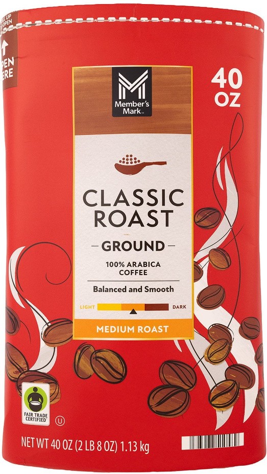 Classic Medium Roast Ground Coffee, 40 oz.