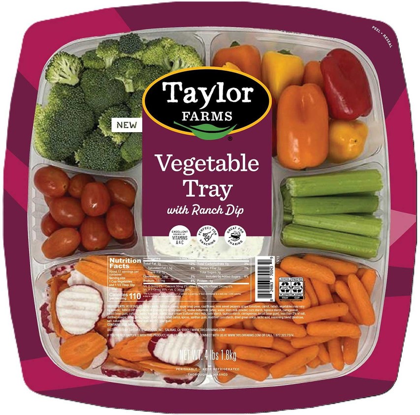 Vegetable Tray with Ranch Dip, 4 lbs.