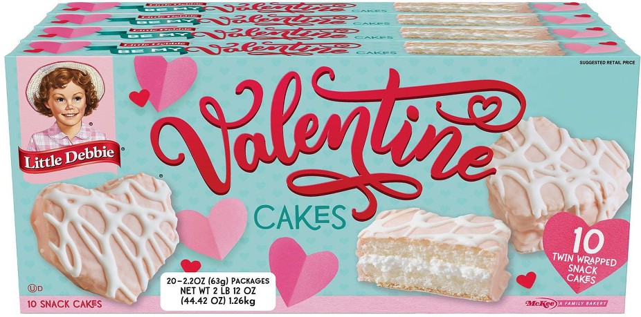 Valentine Cakes, 10 ct., 4 pk.