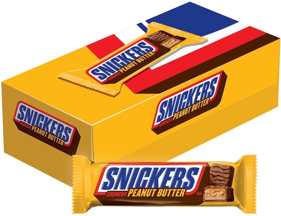 Snickers Peanut Butter Squared Milk Chocolate Candy Bars, Full Size, 18 ct.
