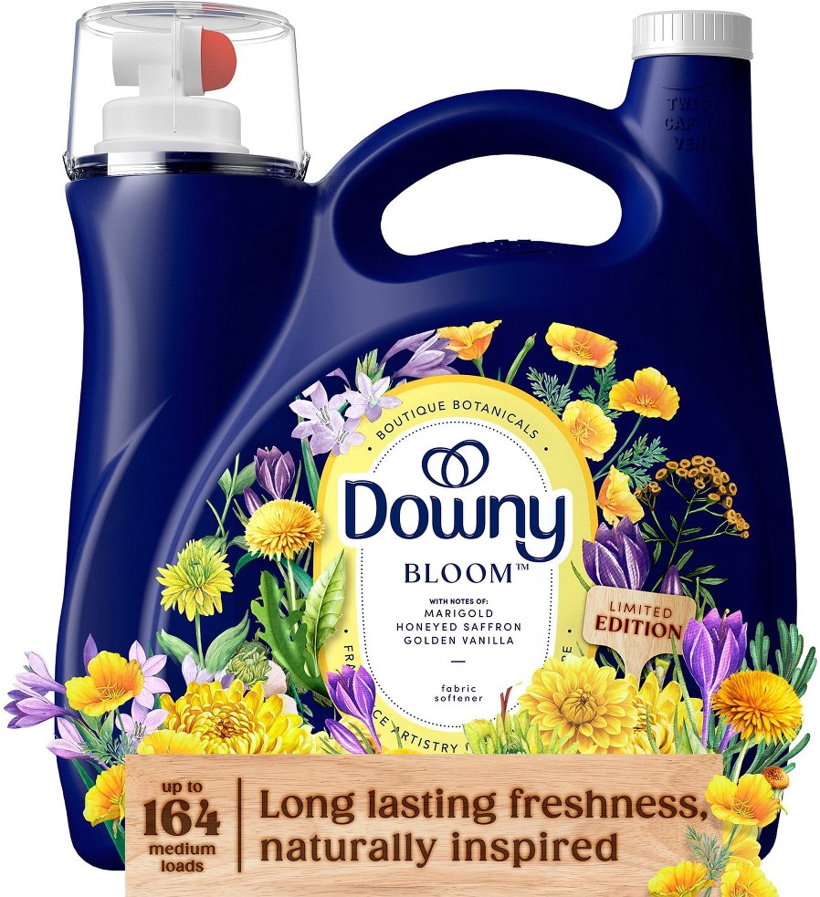 Boutique Botanicals Limited Edition, Liquid Fabric Softener, Bloom, 164 loads, 111 fl. oz.