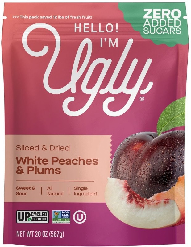 Fruit Dried White Peaches & Plums, 20 oz.