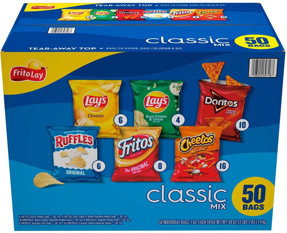 Classic Mix Variety Pack Chips, 50 pk.