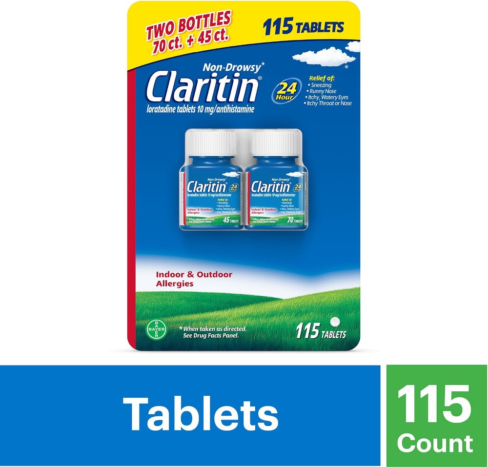 24 Hour Non-Drowsy Allergy Medicine Tablets 115 ct.