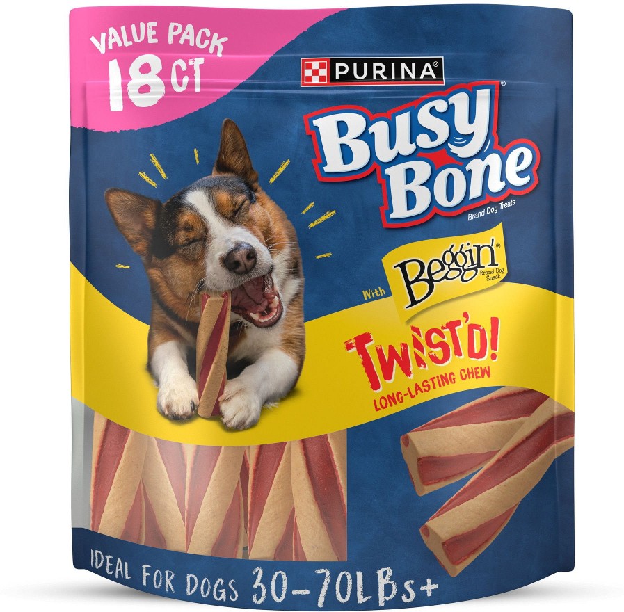 Busy With Beggin' Twist'd Small/Medium Breed Dog Treats, 18 ct.