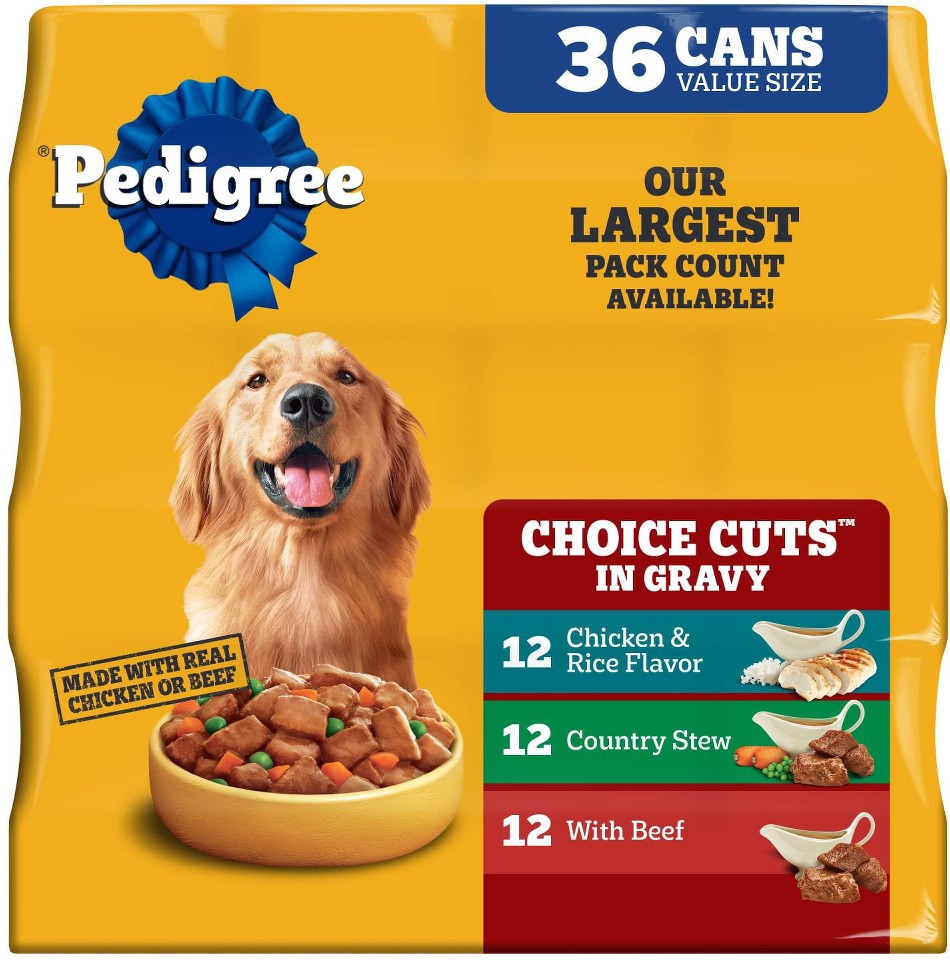 Variety Pack, Choice Cuts in Gravy Dog Food, 13.2 oz., 36 ct.
