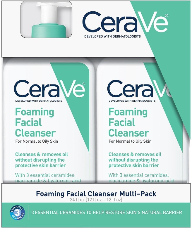 Foaming Facial Cleanser, Normal to Oily Skin, 12 fl. oz., 2 pk.