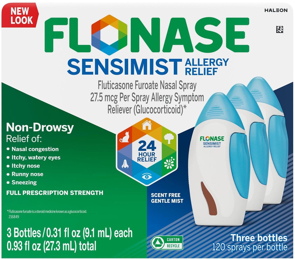 Sensimist Allergy Relief Nasal Spray, 120 Sprays, 3 pk.