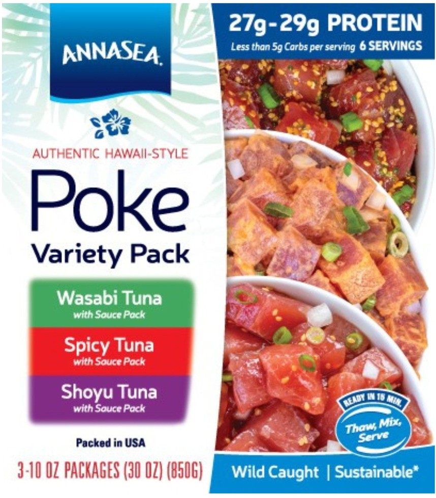 Yellowfin Tuna Trio Poke Kit, 10 oz., 3 pk., Frozen