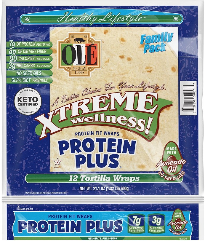 Xtreme Wellness! Protein Plus 8" Tortilla Wraps, 12 ct.