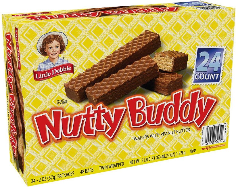 Nutty Buddy Bars, 2 oz., 24 pk.