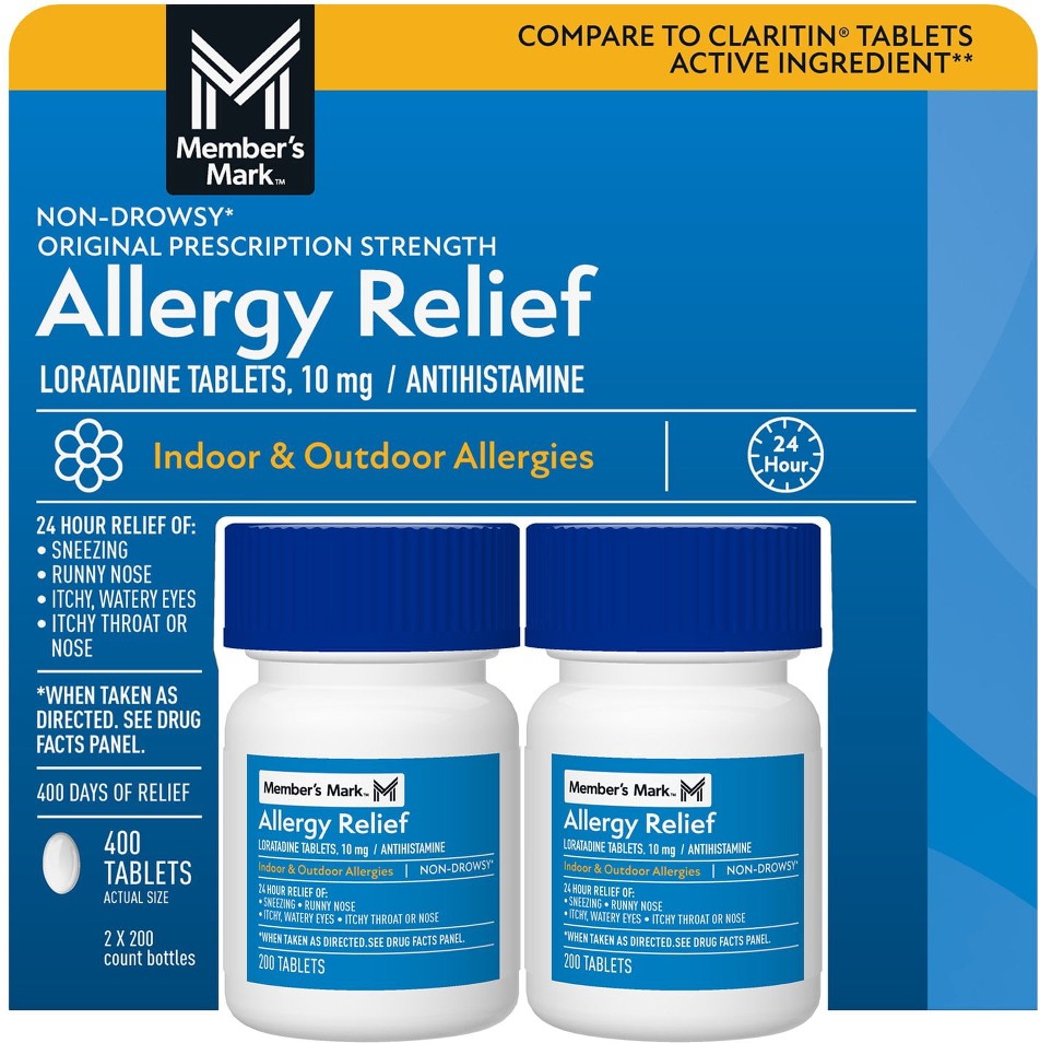 Allergy Relief Loratadine Tablets 10 mg, 400 ct.