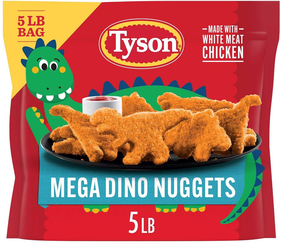 Mega Dino Nuggets, Frozen, 5 lbs.
