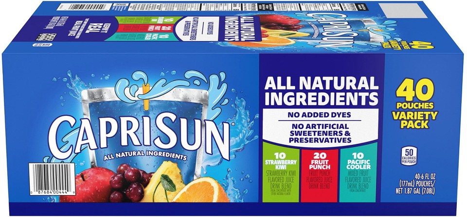 Variety Pack 6 fl. oz. pouches, 40 pk.