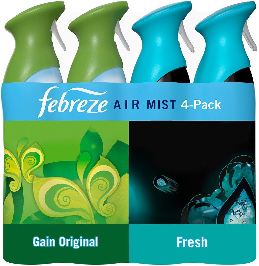 Air Mist Air Freshener Spray, Gain Original + Unstopables Fresh, 4ct., 32.4 oz.