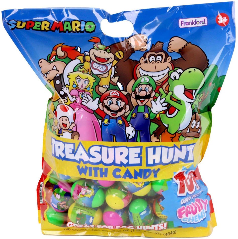 Super Mario Easter Eggs with Fruity Chewy Candy, 100 ct.