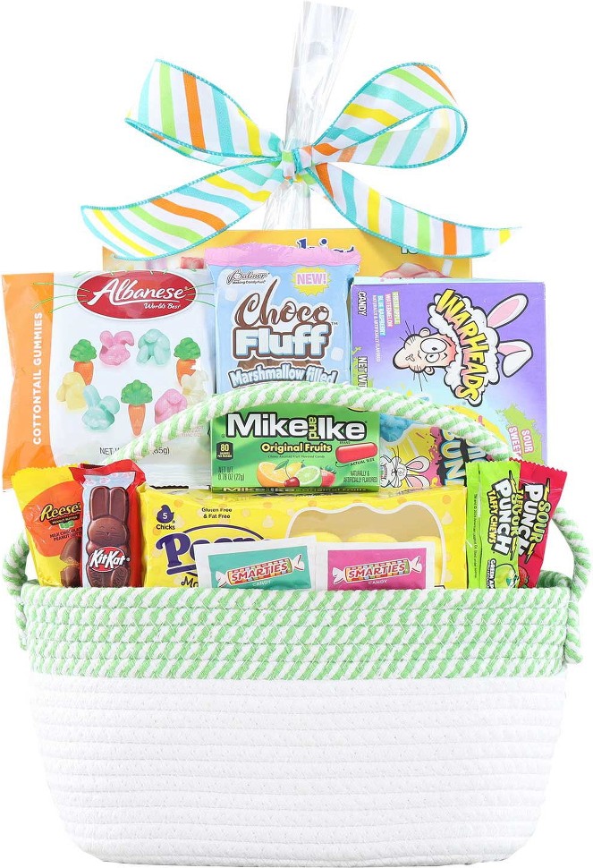 Green Rope Variety Pack Candy Easter Basket