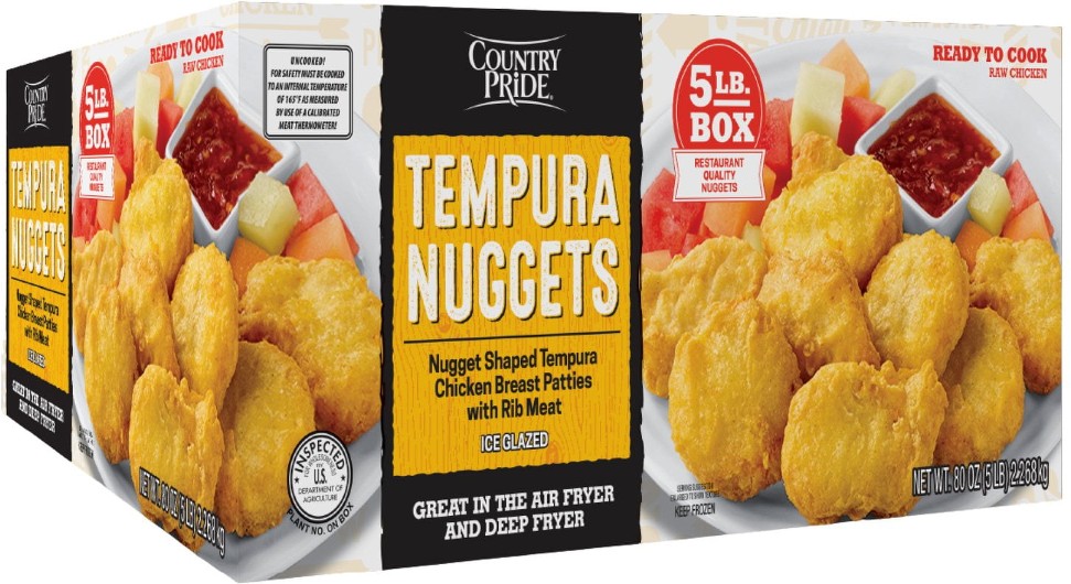 Tempura Chicken Nuggets, Frozen, 5 lbs.