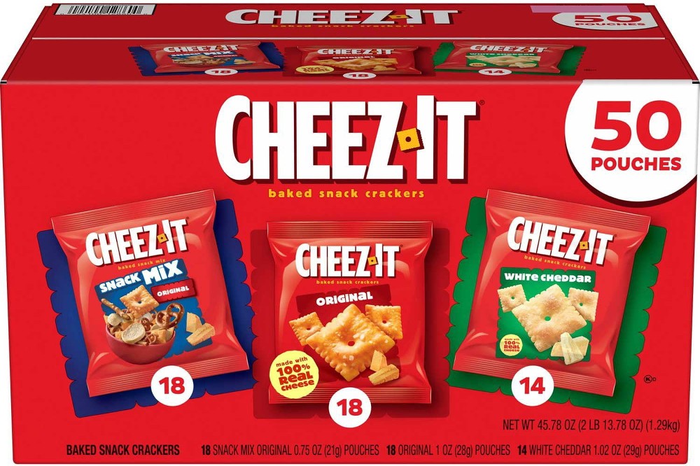 Baked Snack Crackers Variety Pack, 50 pk.