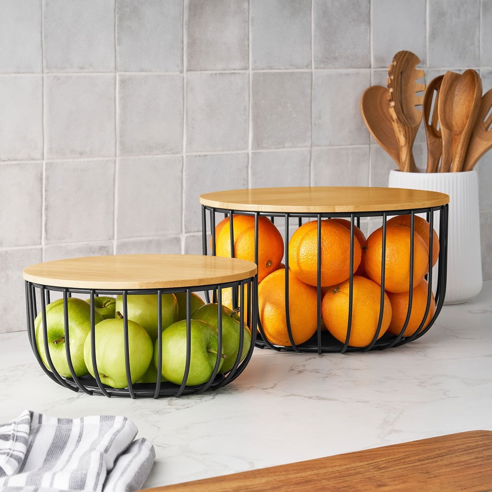 Wire Baskets, Set of 2