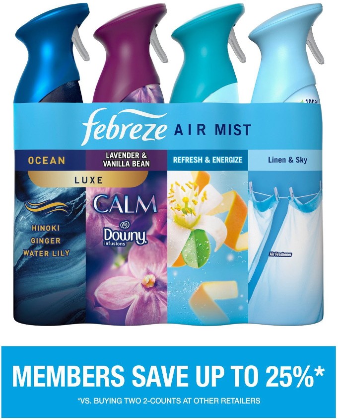 Air Effects Air Freshener Spray, Mixed Scent, 4 ct., 35.2 oz.