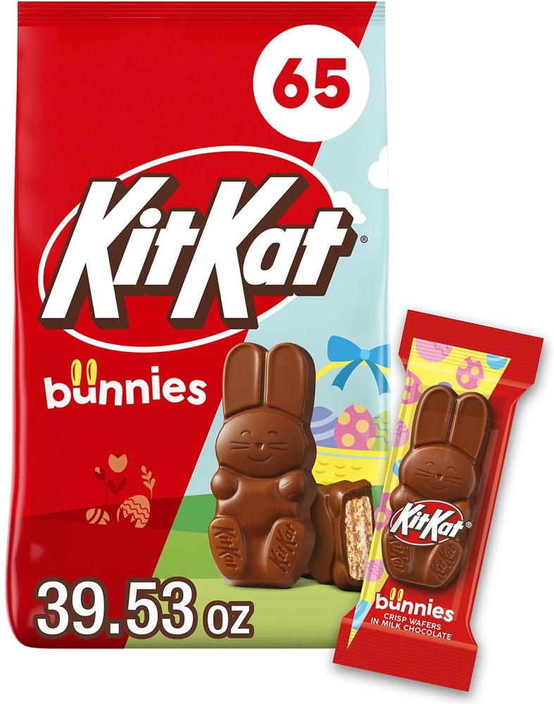 Easter Milk Chocolate Wafer Bunnies Candy, 65 pcs.