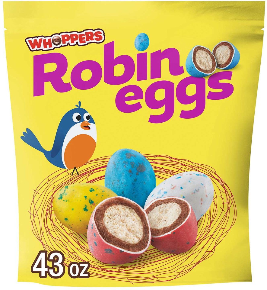 Robin Eggs Malted Milk Balls, Easter Candy 43 oz.