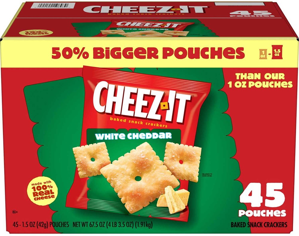 White Cheddar Snack Packs, 1.5 oz., 45 pk.