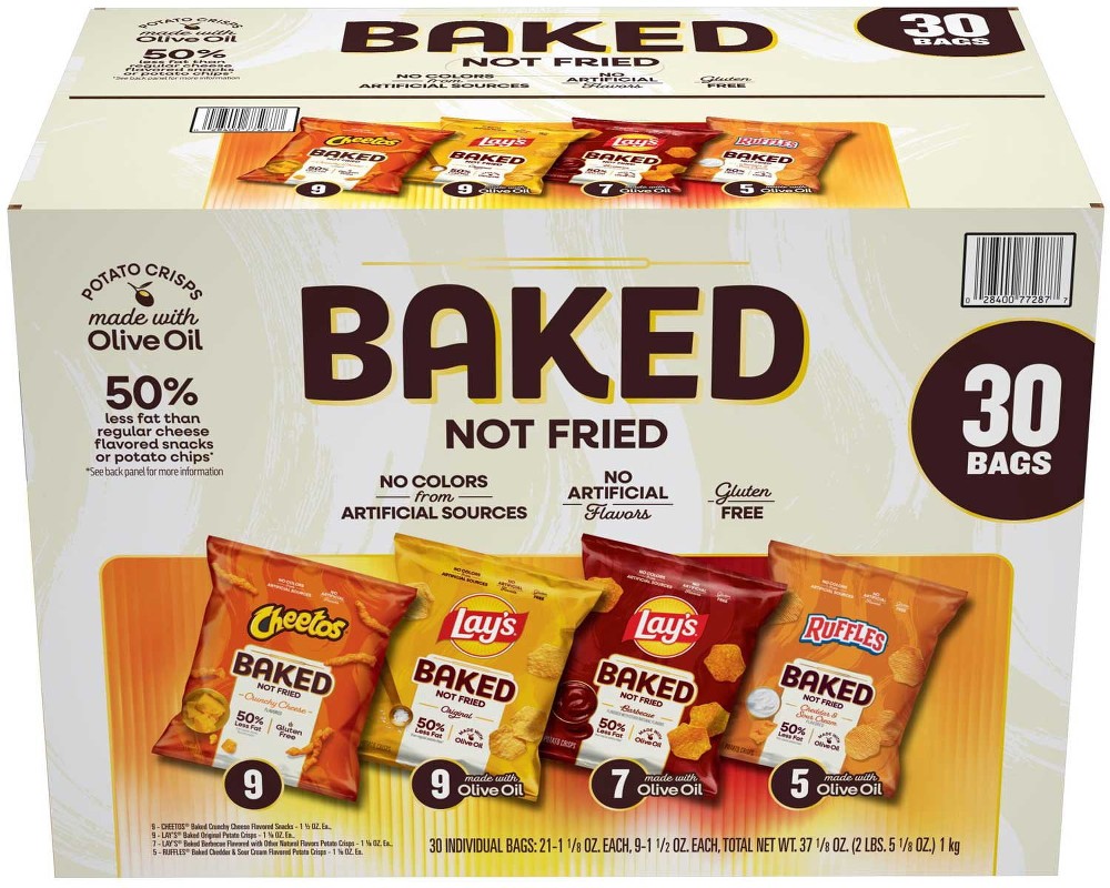 Baked Variety Pack Chips, 30 pk.