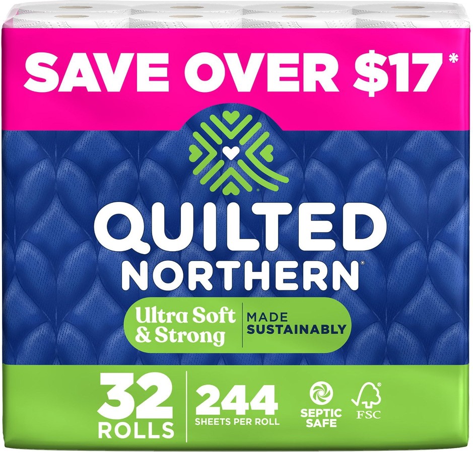 Ultra Soft & Strong 2-Ply Toilet Paper 32 rolls, 244 sheets/roll