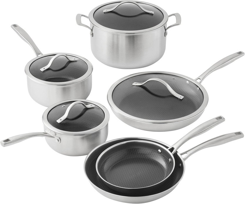 10-Piece Hybrid Ceramic Nonstick Cookware Set