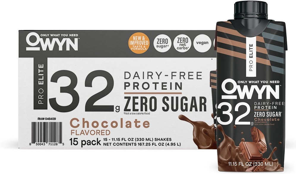 Pro Elite 32g Keto Plant Protein Shake, Chocolate 11.15 fl. oz., 15 pk.