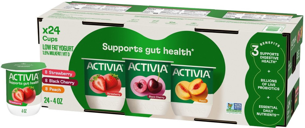 Probiotic Lowfat Yogurt Variety Pack, 4 oz., 24 ct.