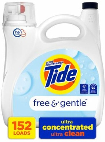 Free & Gentle Liquid Laundry Detergent, 152 loads