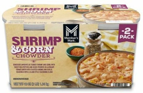 Shrimp & Corn Chowder Generous Amounts Of Tender Shrimp And Corn