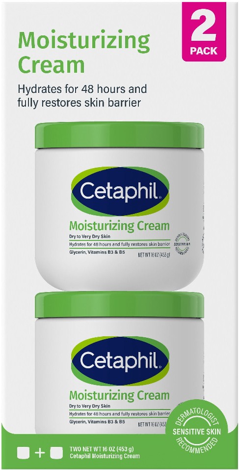 Moisturizing Cream for Dry to Very Dry Skin , Unscented (16 oz., 2 pk.)