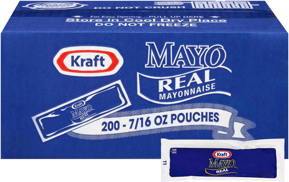Real Mayo Mayonnaise Single Serve Packets, 200 ct.