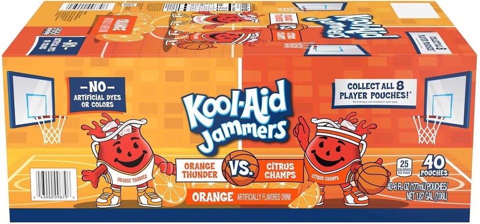 Jammers Juice Pouches Basketball 6 fl. Oz., 40 pk.