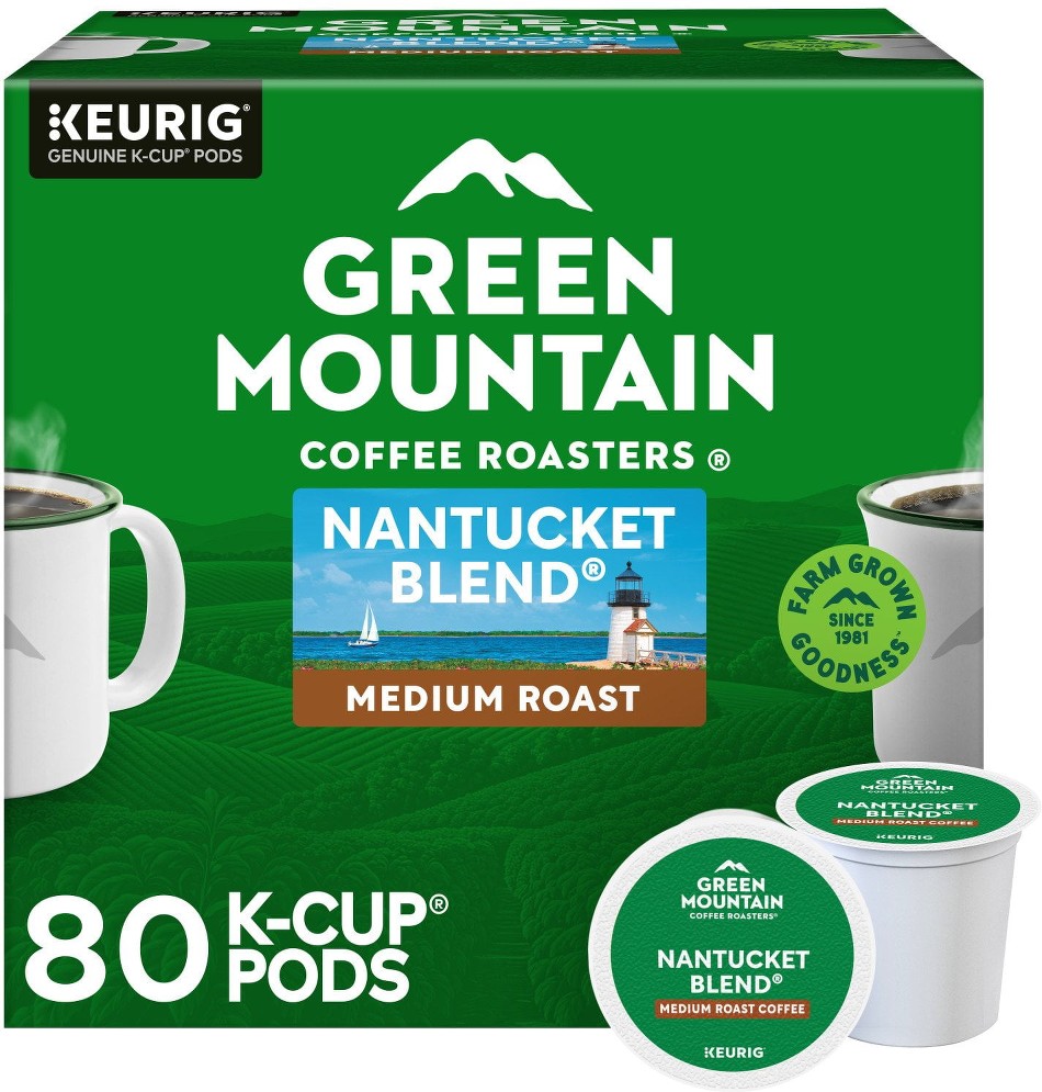 Green Mountain Coffee Roasters Medium Roast K-Cup, Nantucket Blend, 80 ct.