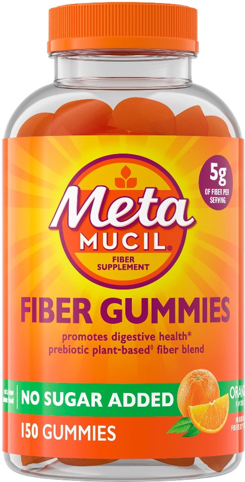 Fiber Sugar-Free Gummies, Orange, 150 ct.