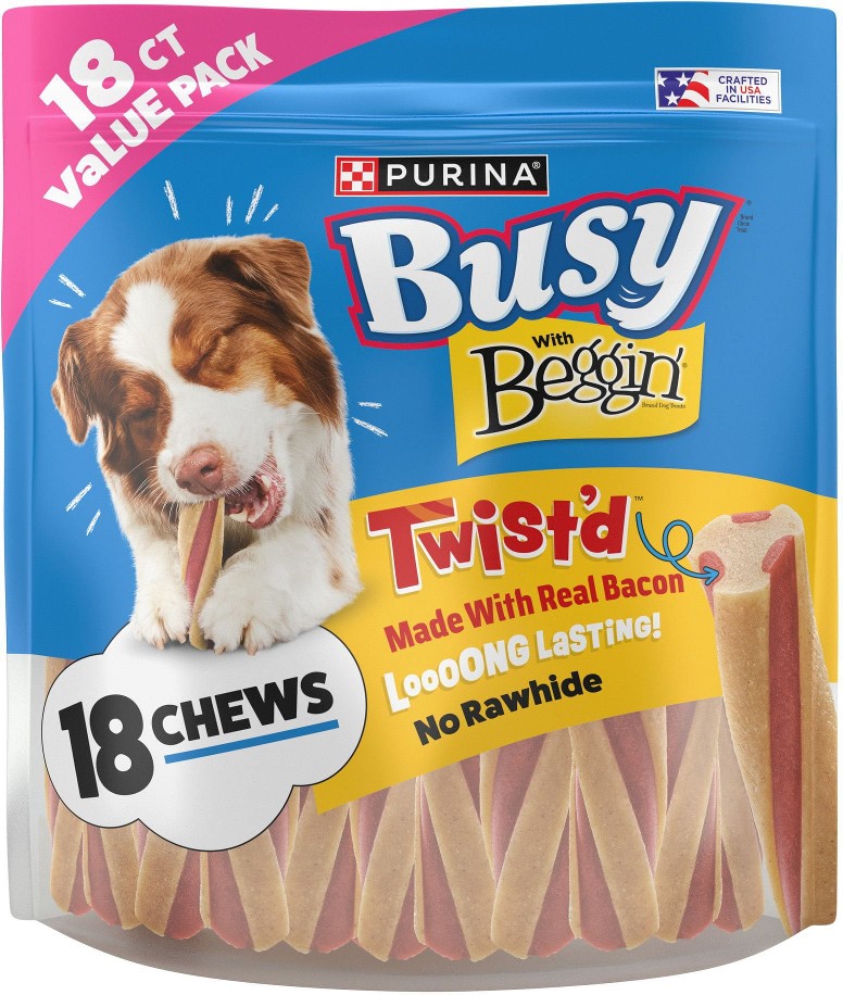 Busy With Beggin' Twist'd Small/Medium Breed Dog Treats, 18 ct.