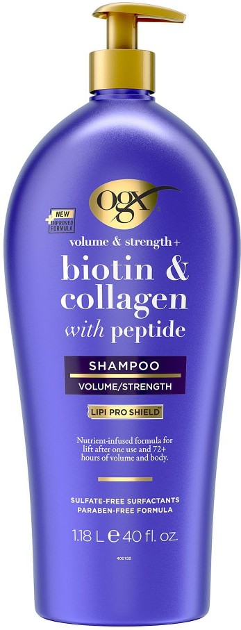 Volume & Strength + Biotin & Collagen Shampoo (40 fl. oz.)