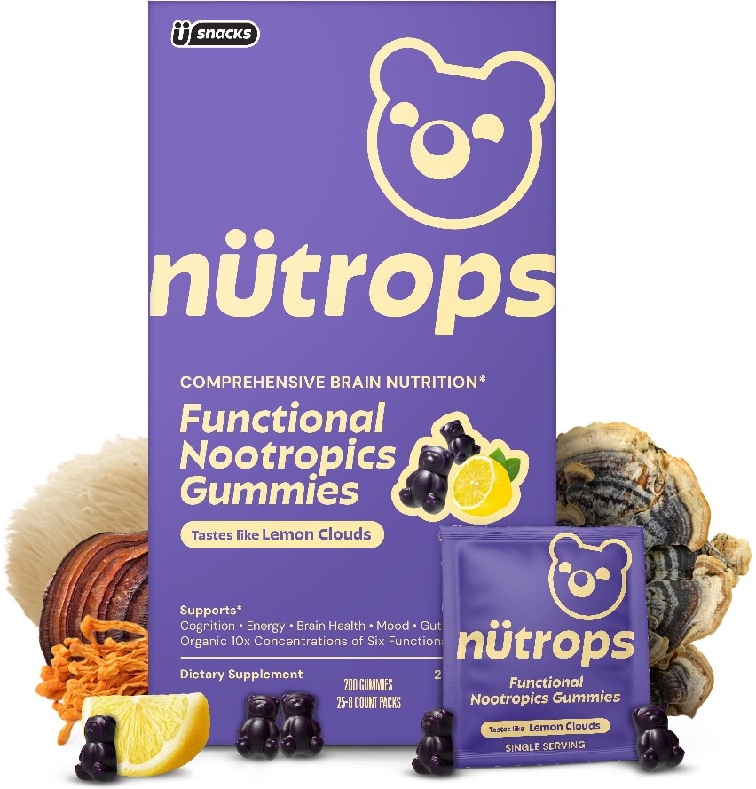 Adult Organic Functional Nootropic Mushroom Gummies, 25 ct.